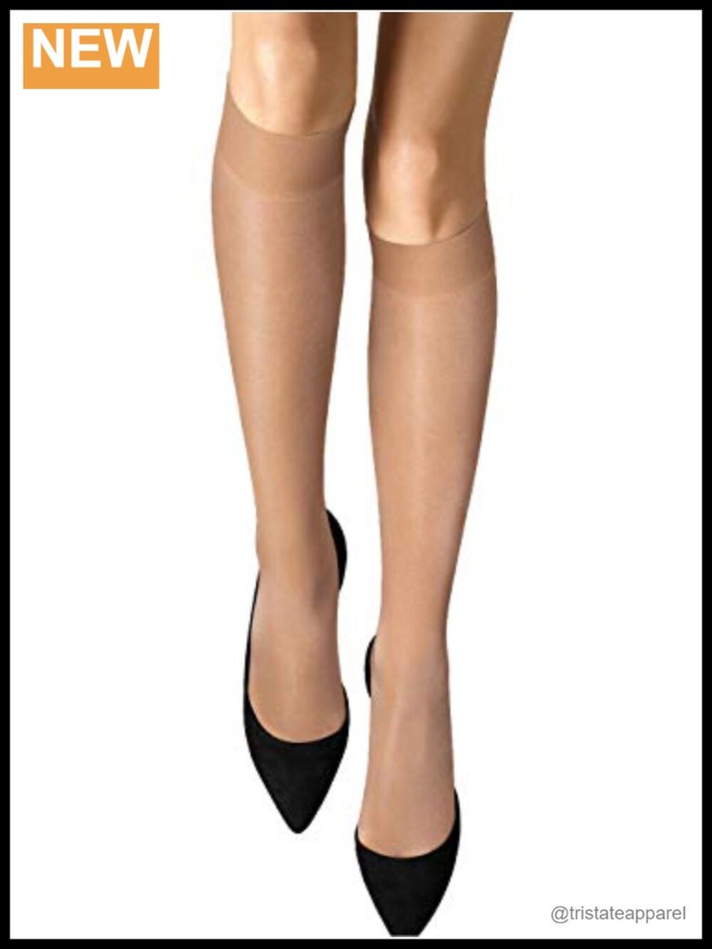 Sheer Knee Highs Satin Touch Silky Sheen 3-Pack Pull-On Hosiery